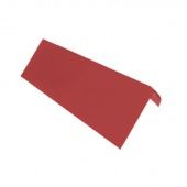 BRAAS ЦПЧ Черепица боковая облегченная левая алюминий (3 шт/пог.м), Красный