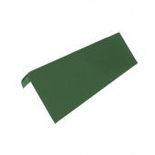 BRAAS ЦПЧ Черепица боковая облегченная правая алюминий (3 шт/пог.м), Зеленый
