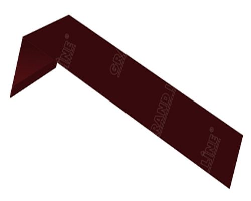 GRAND LINE Планка лобовая, 190х50х2000 мм, PE-foil, RAL 3005, GRAND LINE
