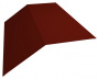GRAND LINE Планка конька плоского, 145х145х2000 мм, PE-foil, RAL 3009, GRAND LINE