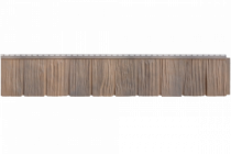 GRAND LINE Панель фасадная "Я-Фасад" Сибирская дранка, 1655х300 мм, Железо